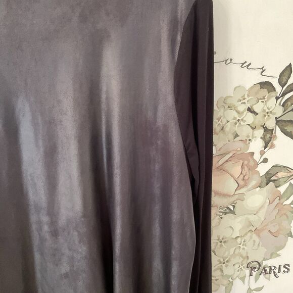 Vince Camuto Black Open Front Lightweight Cardigan Top, Size S - Picture 8 of 11